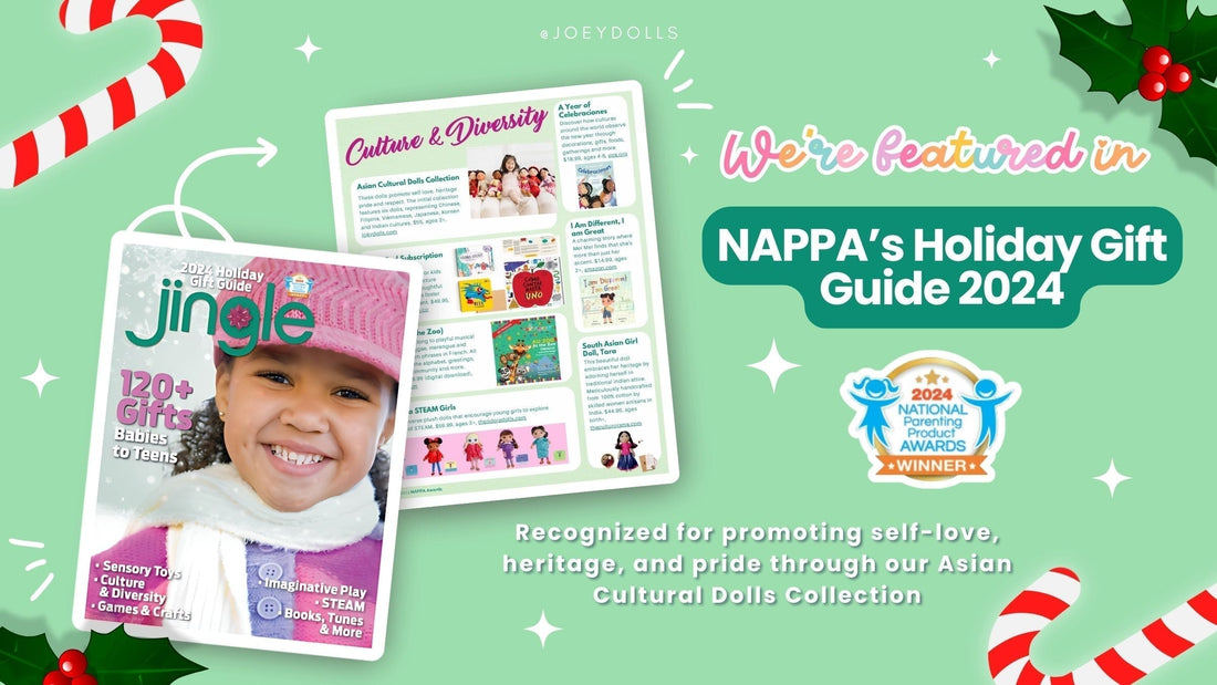 Best Holiday Gifts for Kids: Joeydolls Featured in NAPPA Holiday Gift Guide