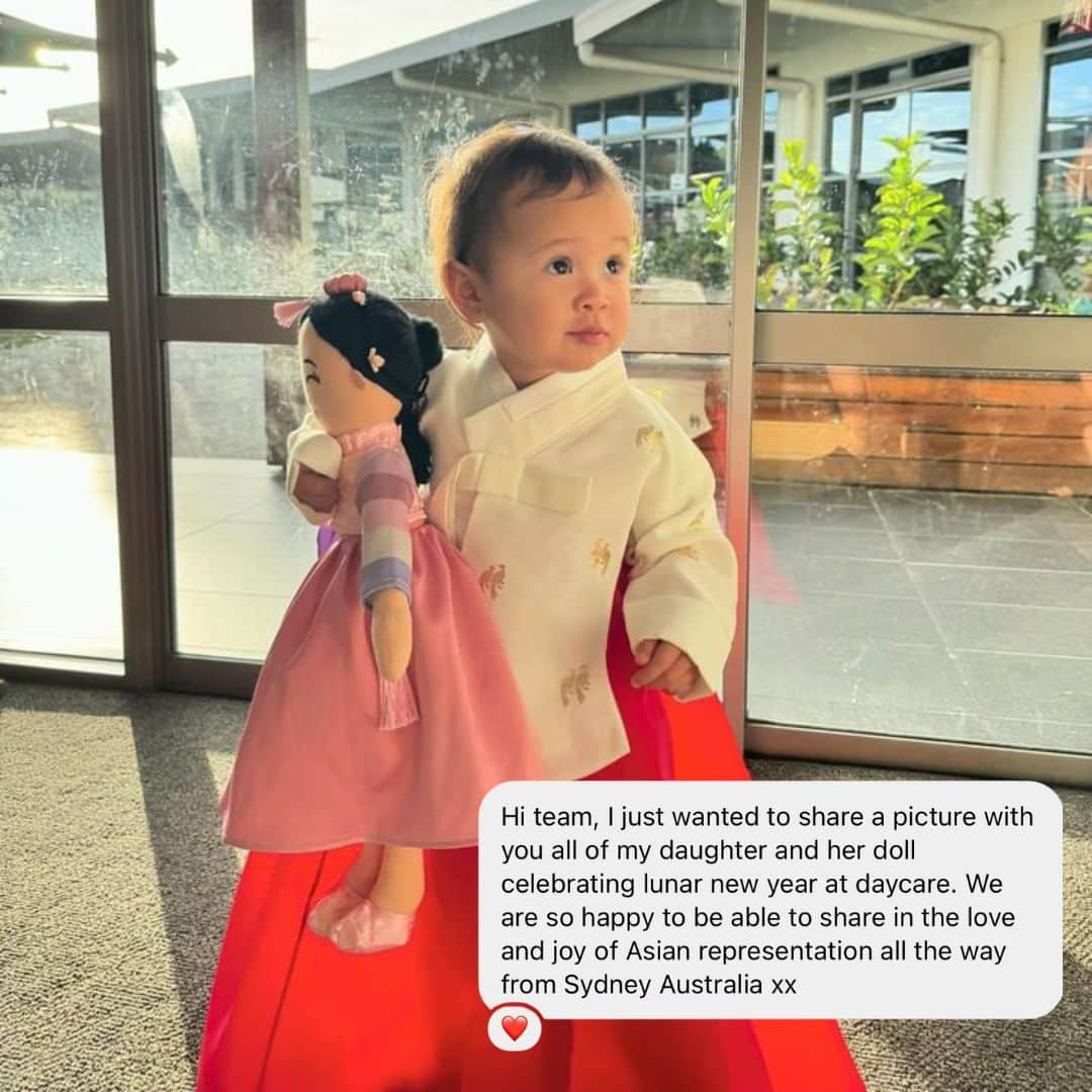 Korean Doll Danbi - 18" Plush Hanbok Cultural Toy