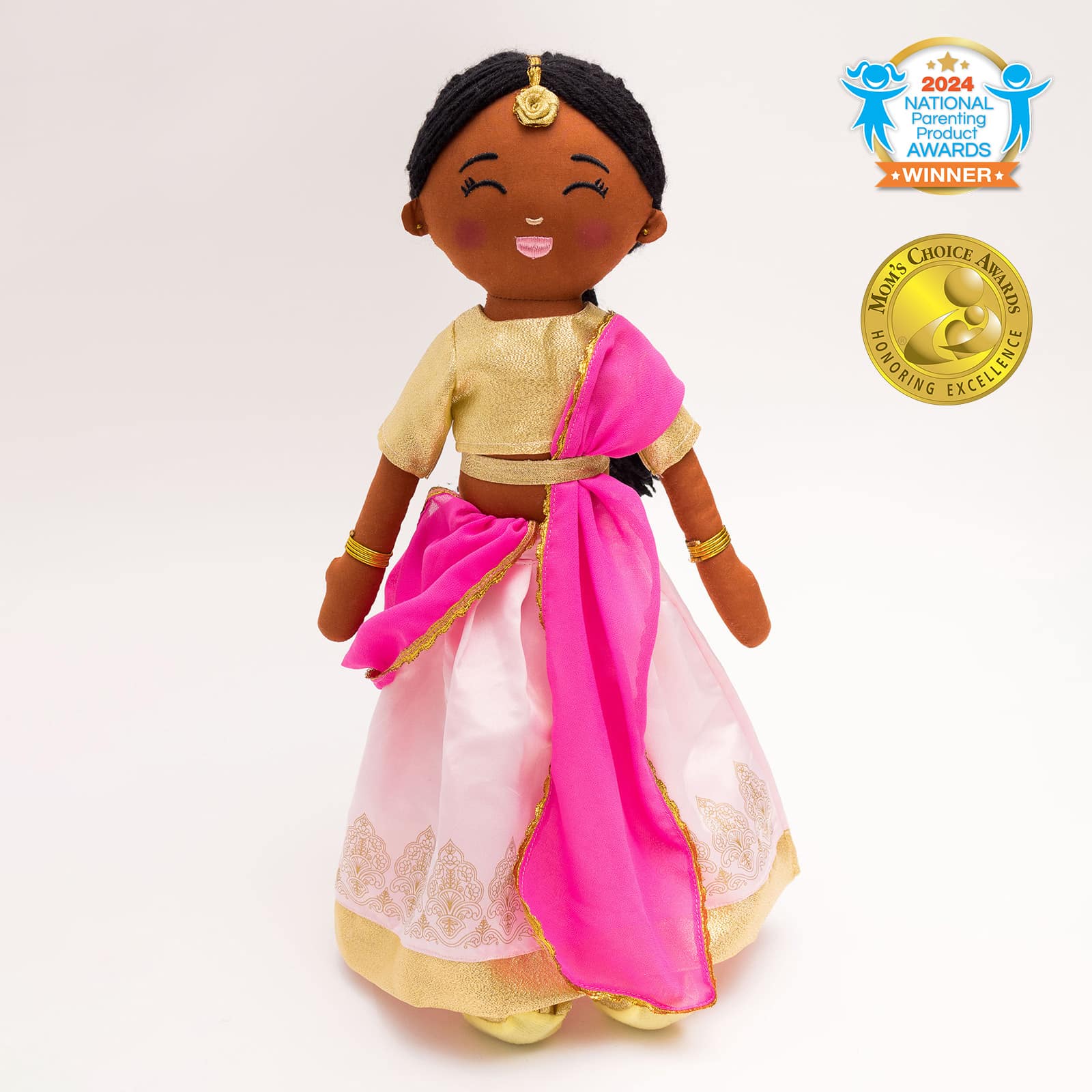 Indian Doll Kamala - 18" Plush Lehenga Cultural Toy