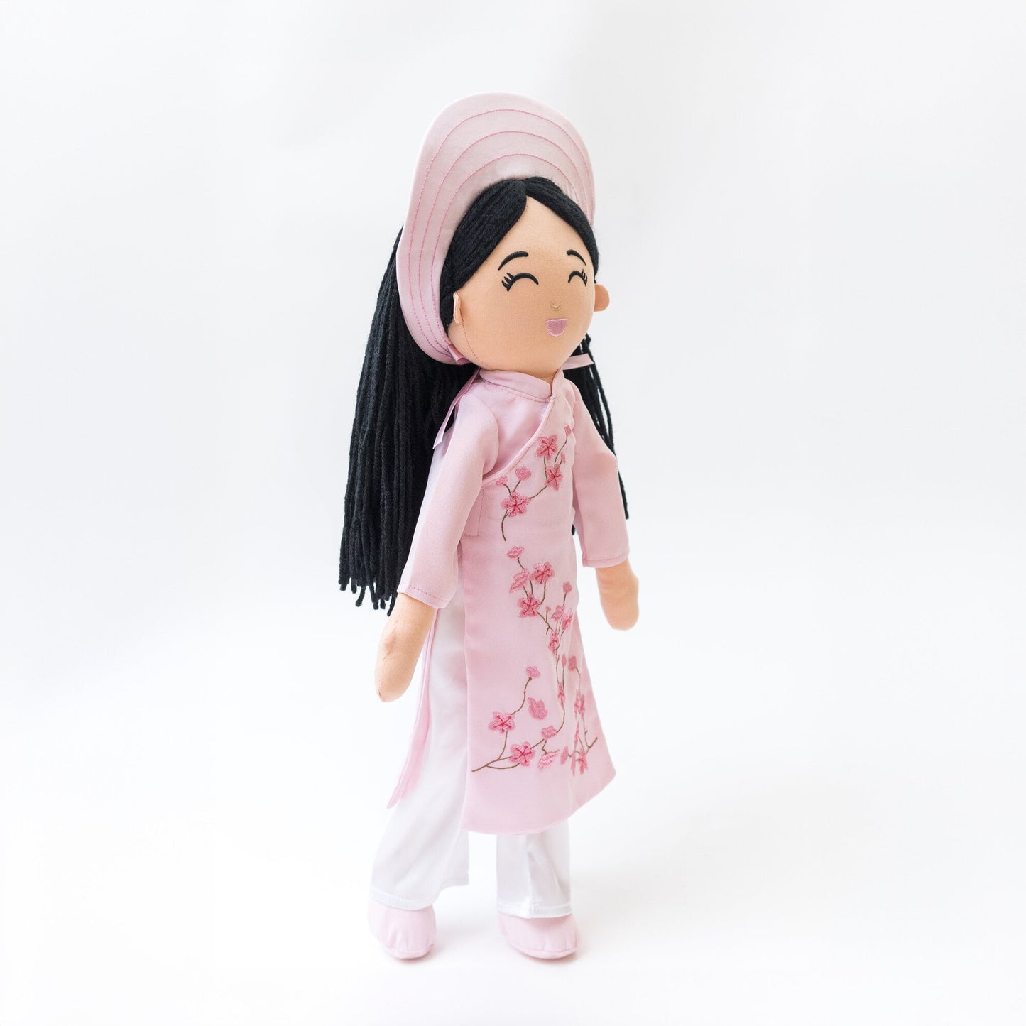Joeydolls Vietnamese 'Thuong' Doll Outfit - Áo Dài & Khăn Đống Set