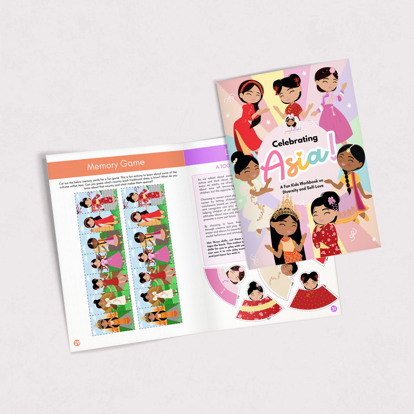Joeydolls Celebrating Asia Activity Book - Fun & Educational for Kids