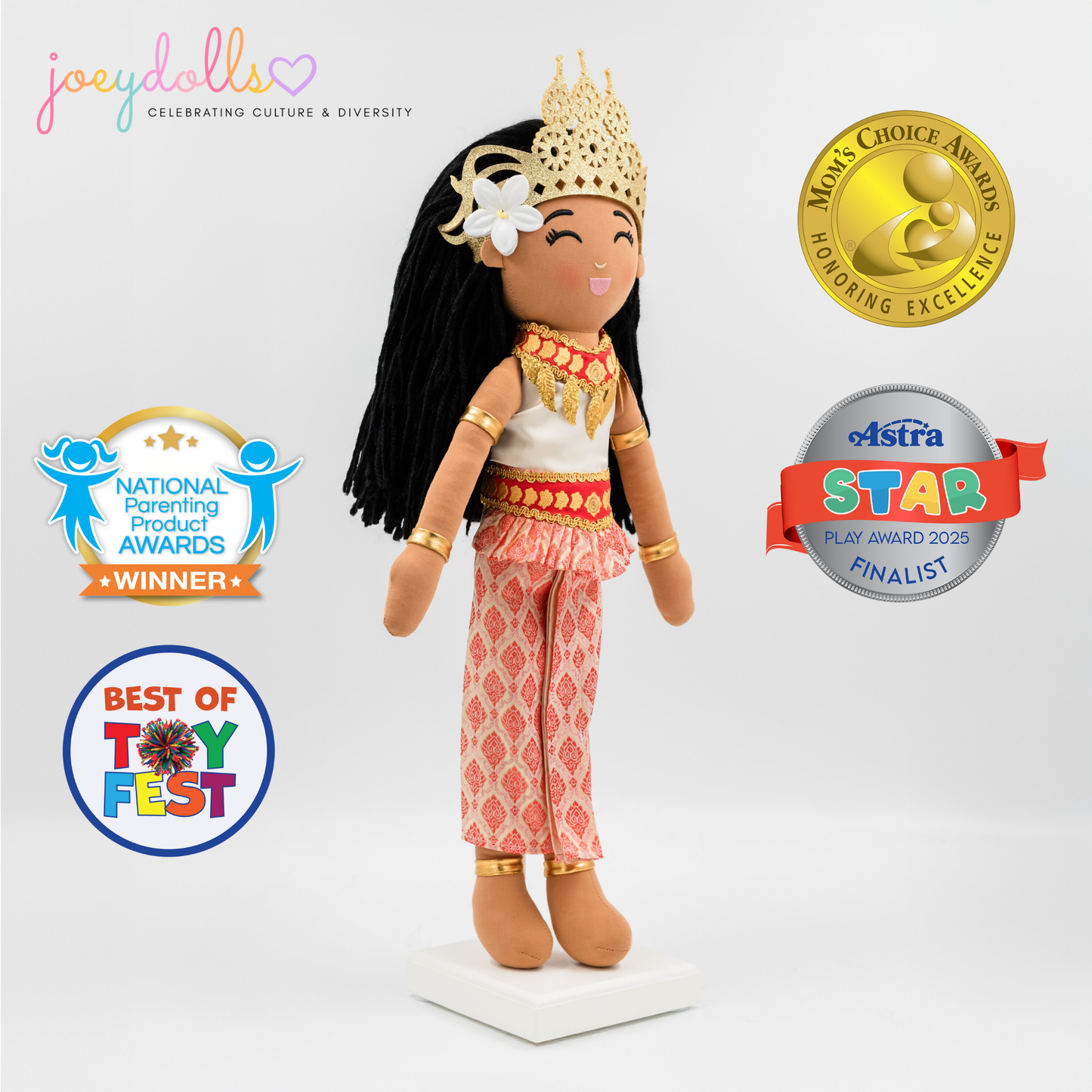 Joeydolls Cambodian 'Soriya' Cultural Doll - Joeydolls