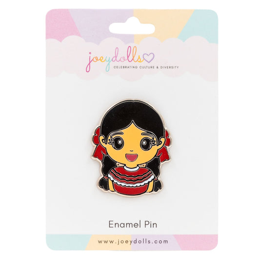 Joeydolls Mexican Girl Enamel Pin