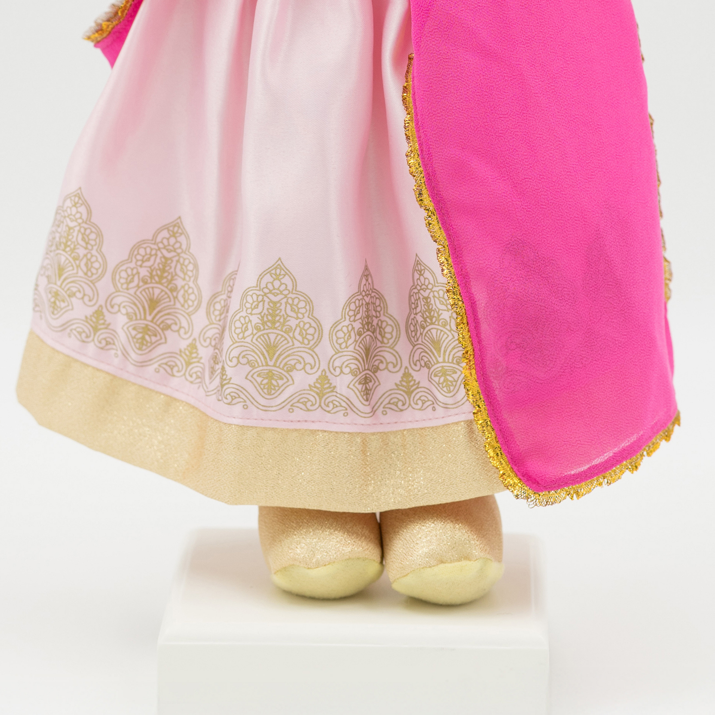Indian Doll Priya - 18" Cultural Plush in Gold Lehenga