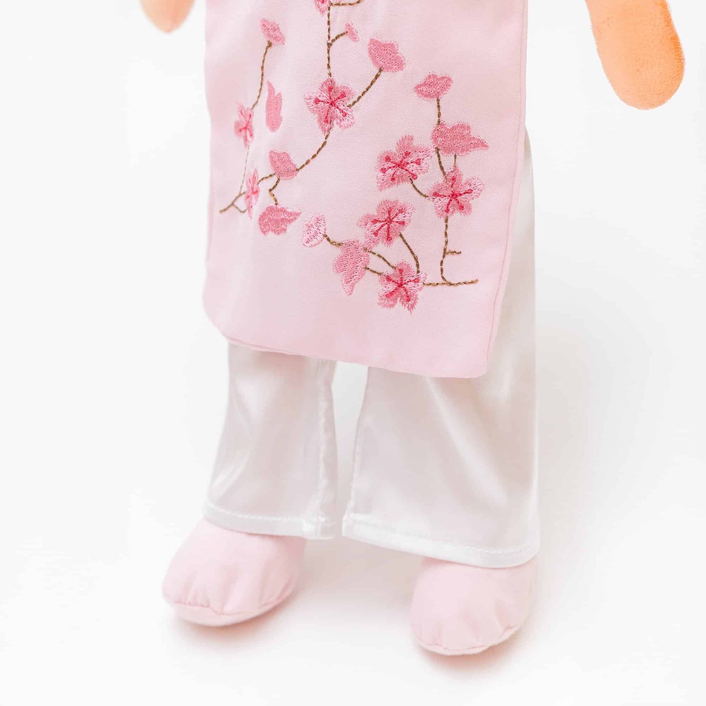 Joeydolls Vietnamese 'Thuong' Doll Outfit - Áo Dài & Khăn Đống Set