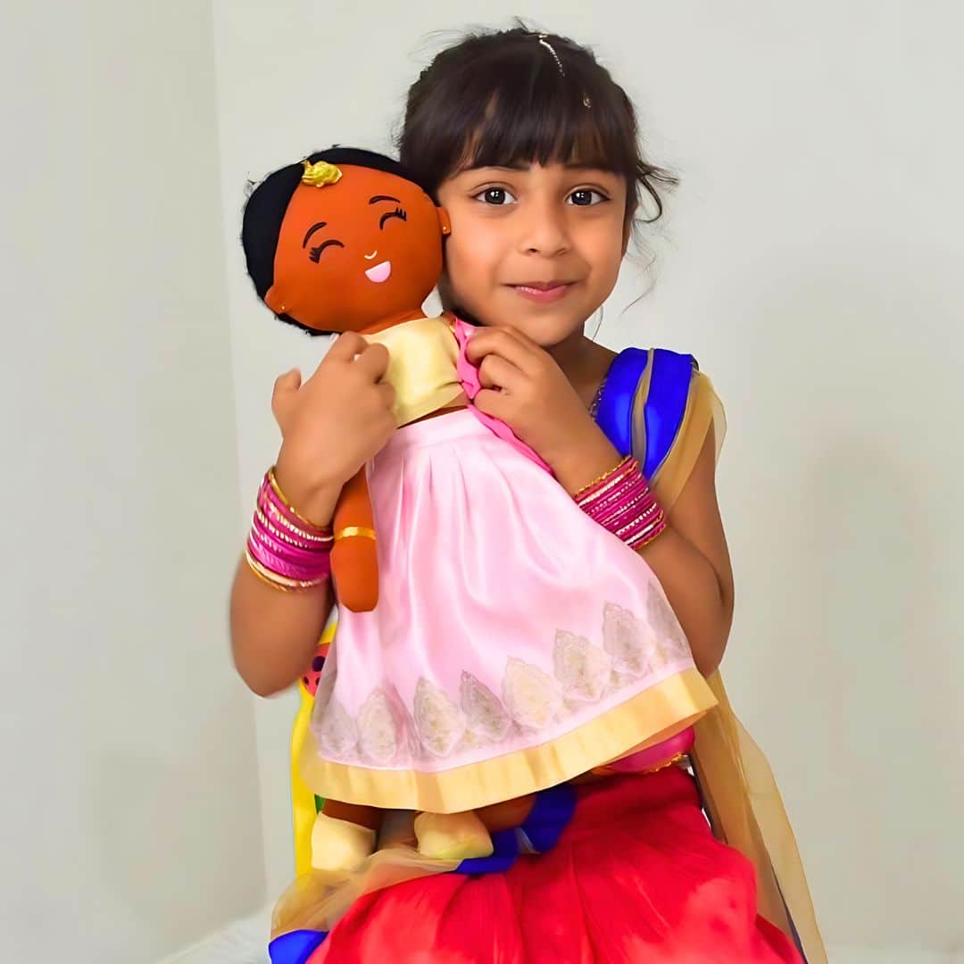 Indian Doll Kamala - 18" Plush Lehenga Cultural Toy