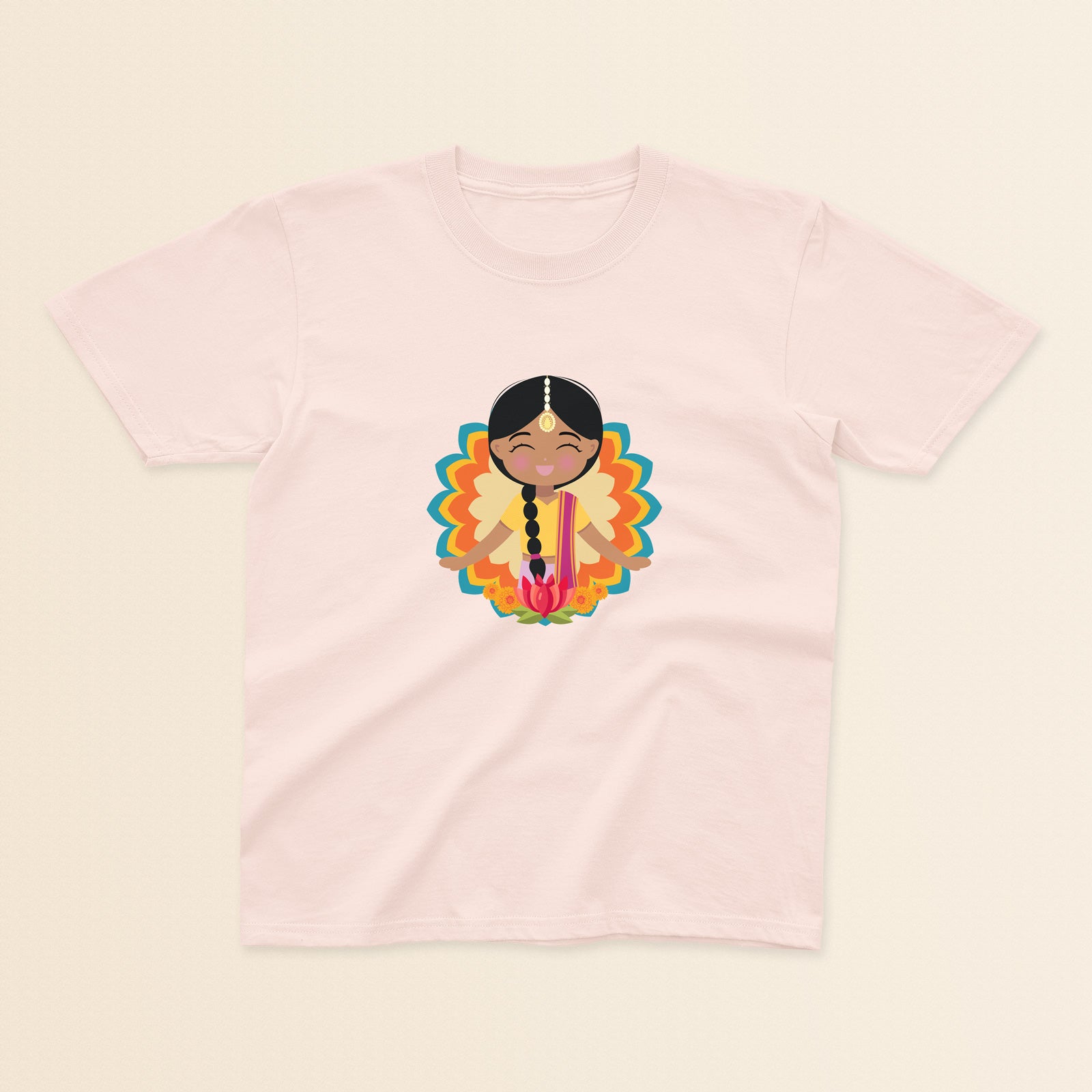 Indian Cultural Kids Tee - Celebrate Heritage in Comfort
