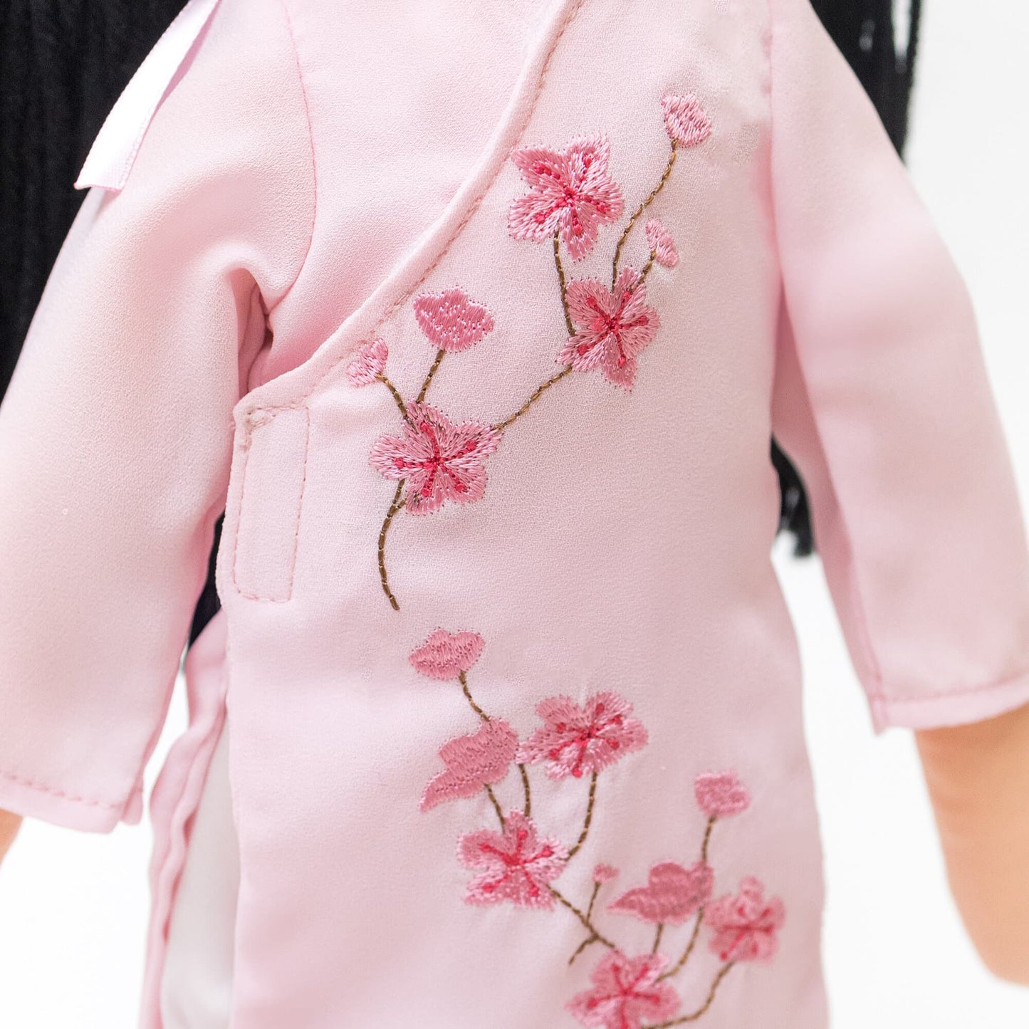 Joeydolls Vietnamese 'Thuong' Doll Outfit - Áo Dài & Khăn Đống Set