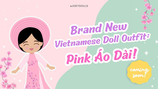 Celebrate Vietnamese Culture with Our New Hoa Joeydoll: Pink Áo Dài and Cherry Blossoms