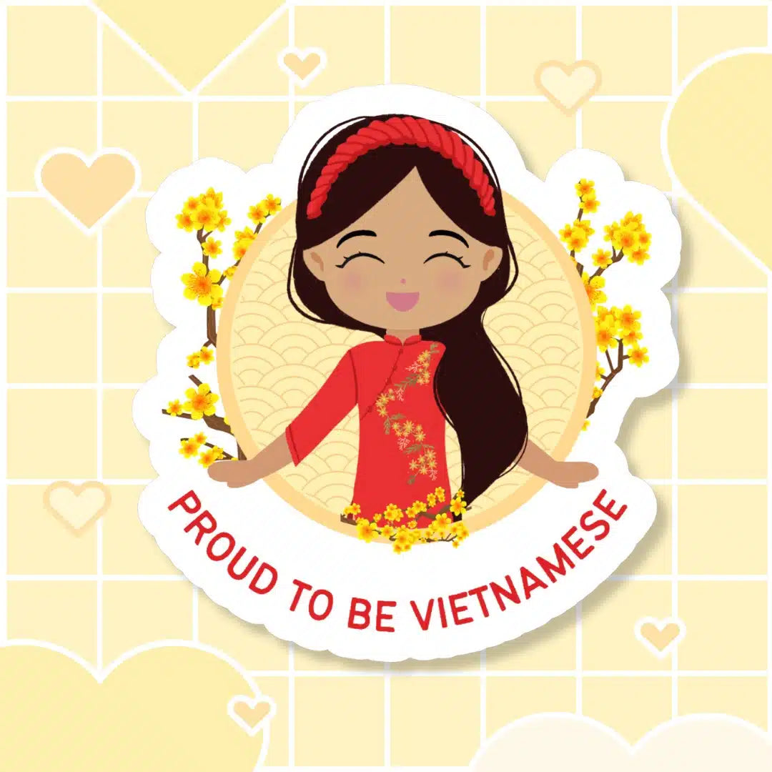 Proud to be Vietnamese Die-Cut Sticker image 0