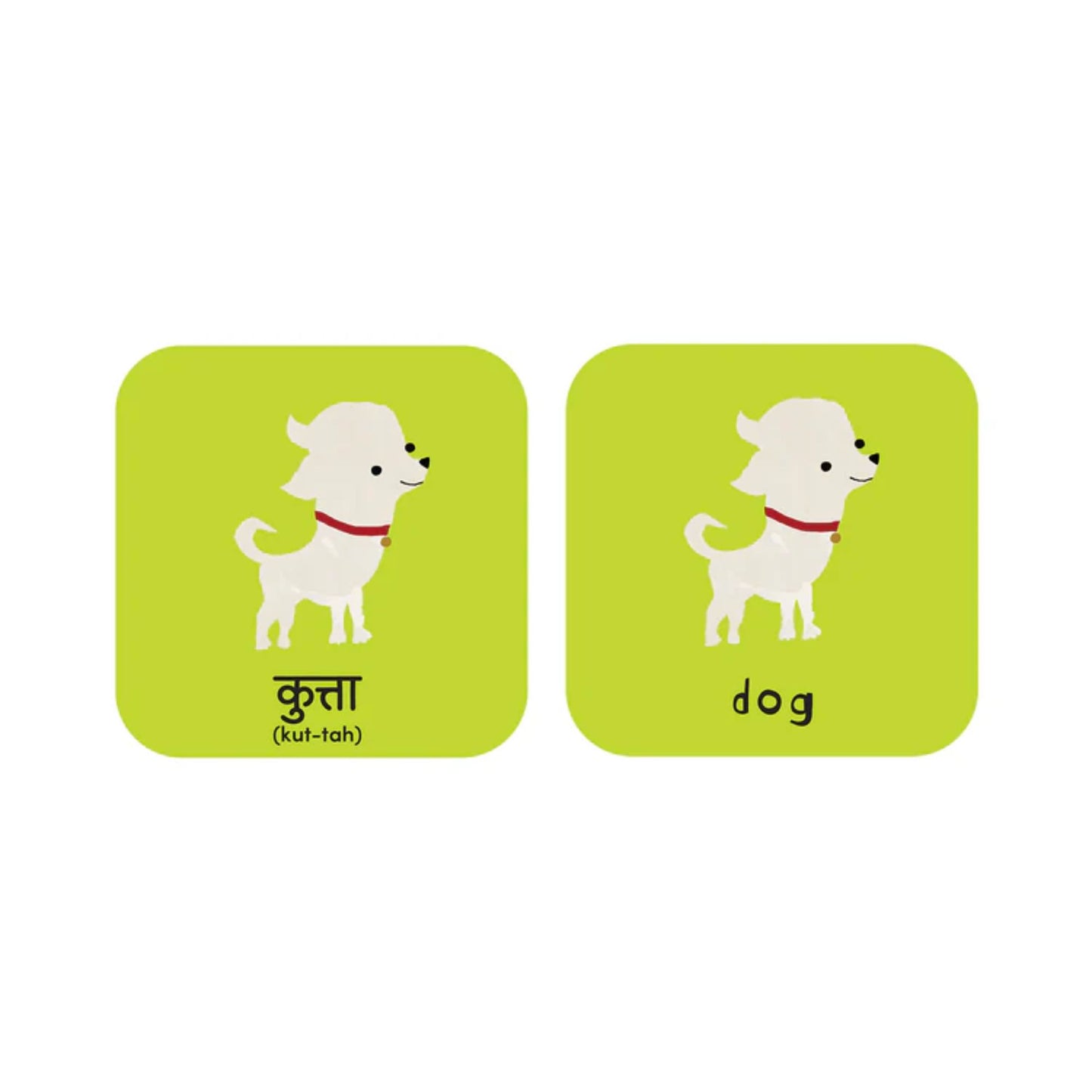 Worldwide Buddies Minilingo, English/Hindi Flashcards image 5