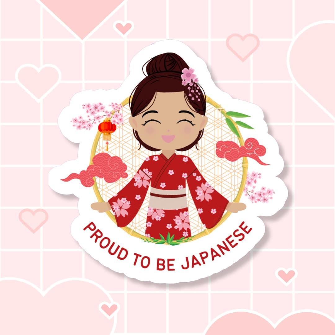 Proud to be Japanese Die-Cut Sticker image 0