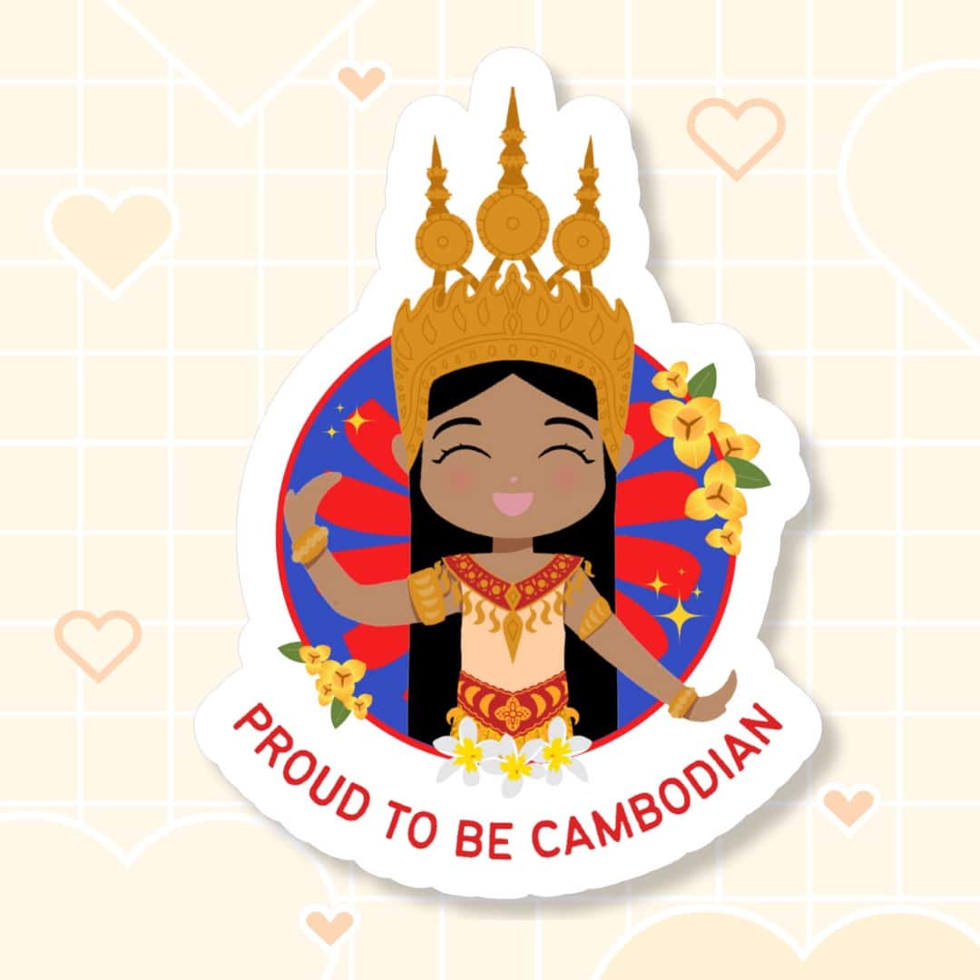 Proud to be Cambodian Die-Cut Sticker image 0