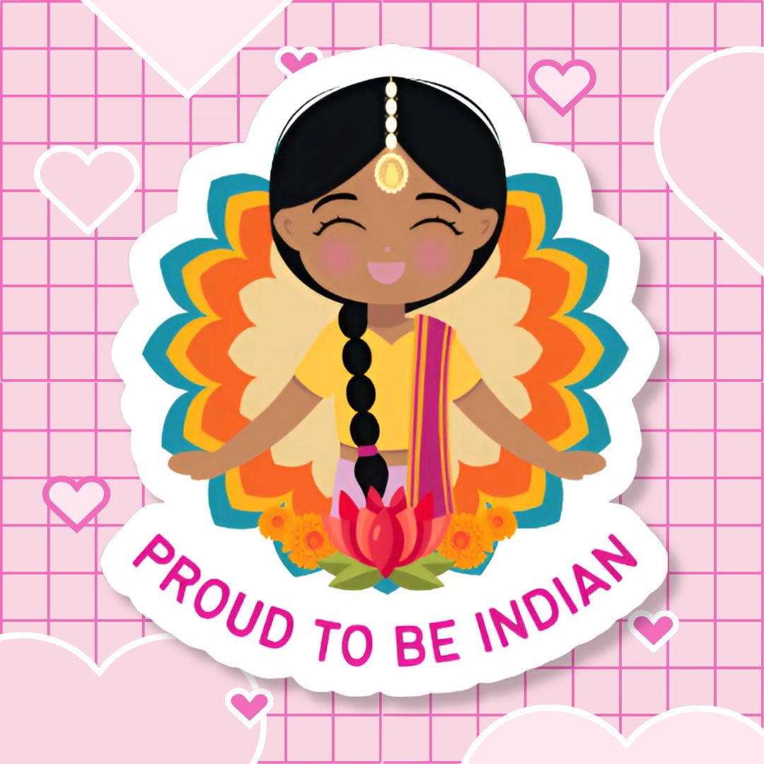 Proud to be Indian Die-Cut Sticker image 0