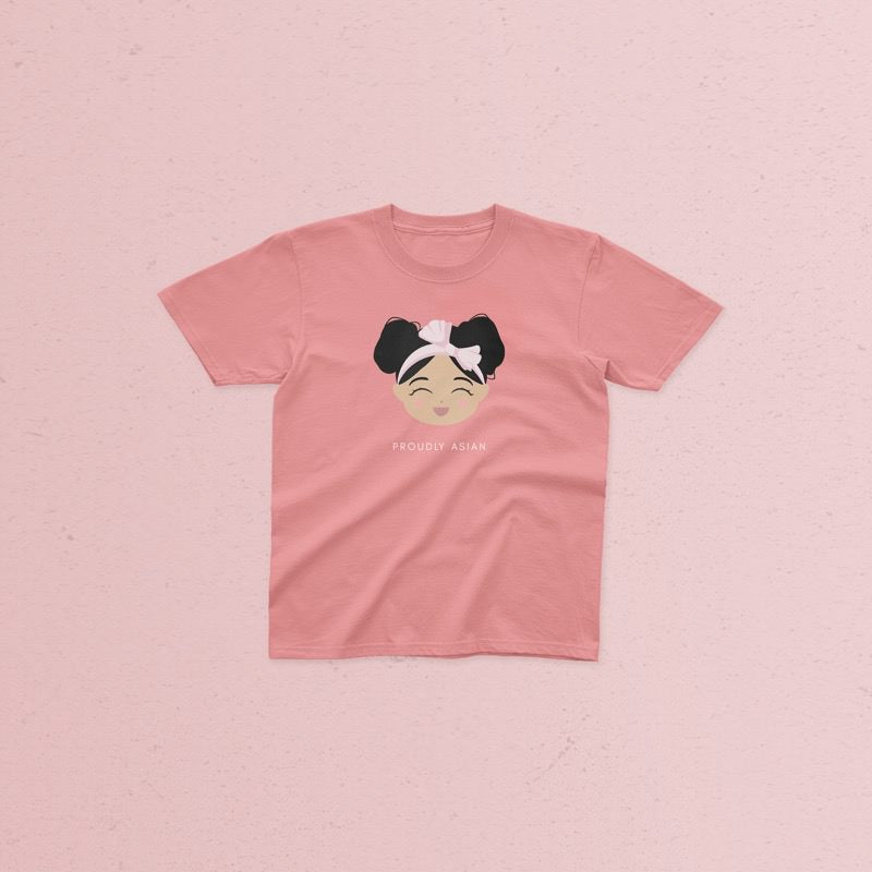 Proudly Asian Girl Kids T-Shirt image 0