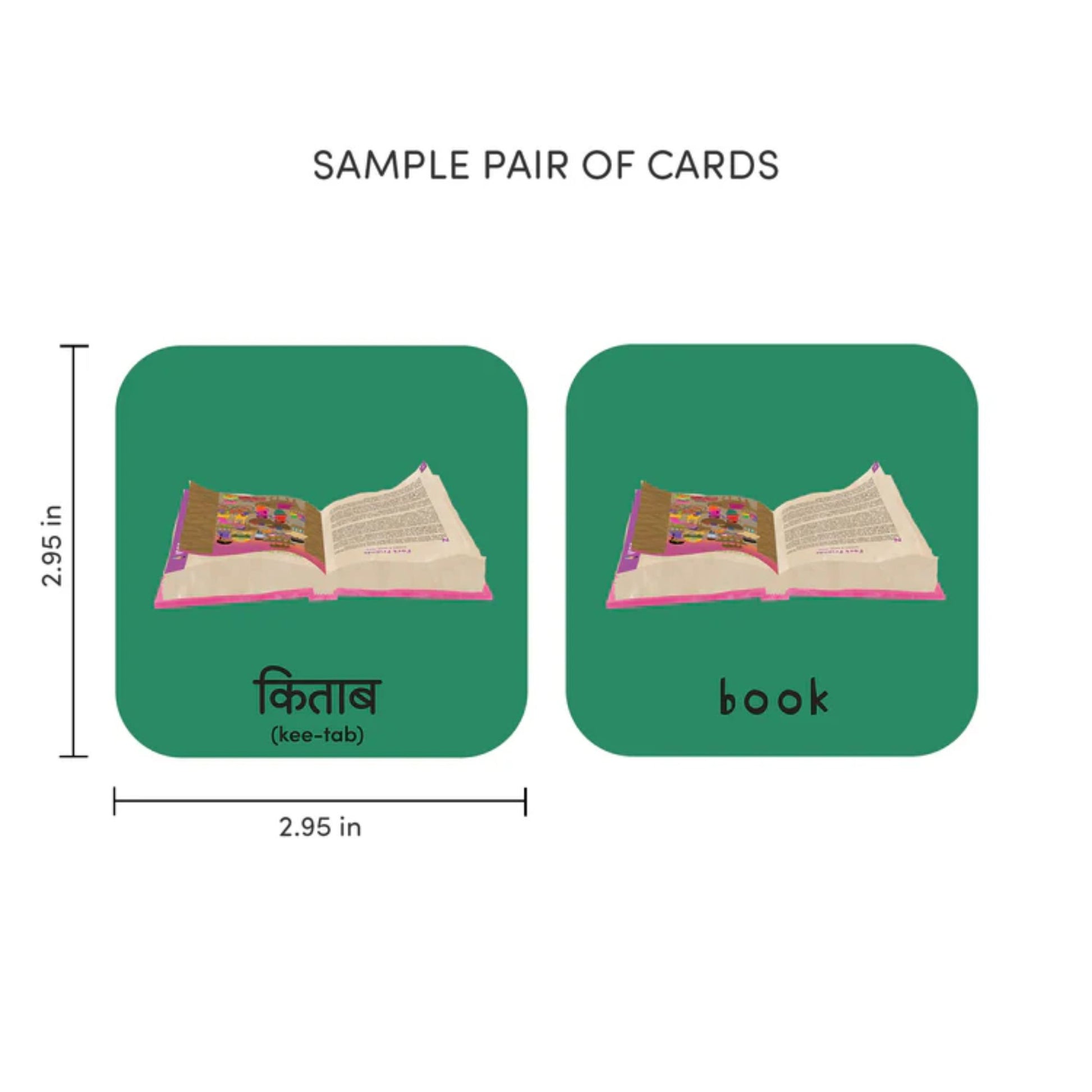 Worldwide Buddies Minilingo, English/Hindi Flashcards image 4