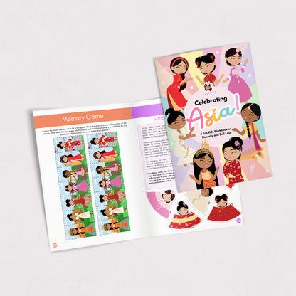 Joeydolls Celebrating Asia Activity Book - Fun & Educational for Kids