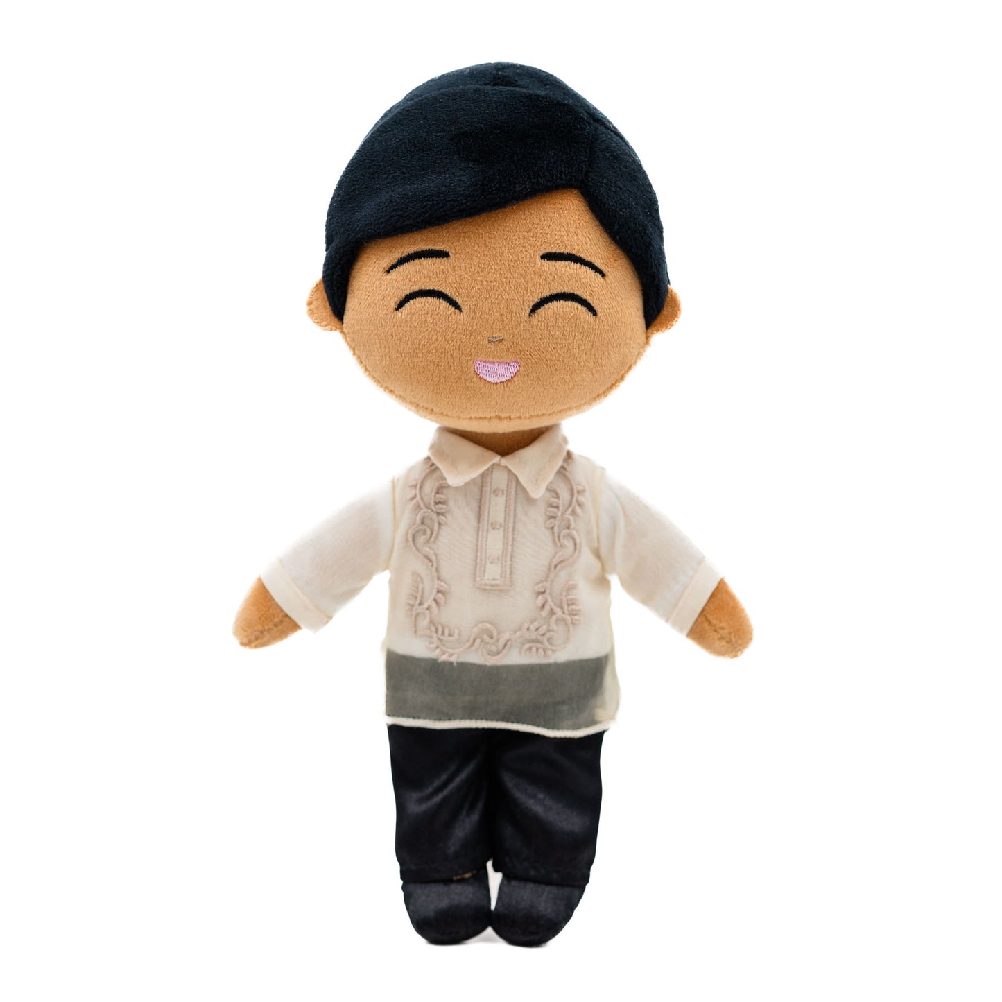 Dressed in a traditional Barong Tagalog, this Filipino Boy Doll celebrates Filipino heritage with charming embroidered details and a cheerful smile. Crafted from soft plush materials, he is designed to inspire cultural pride and meaningful play.