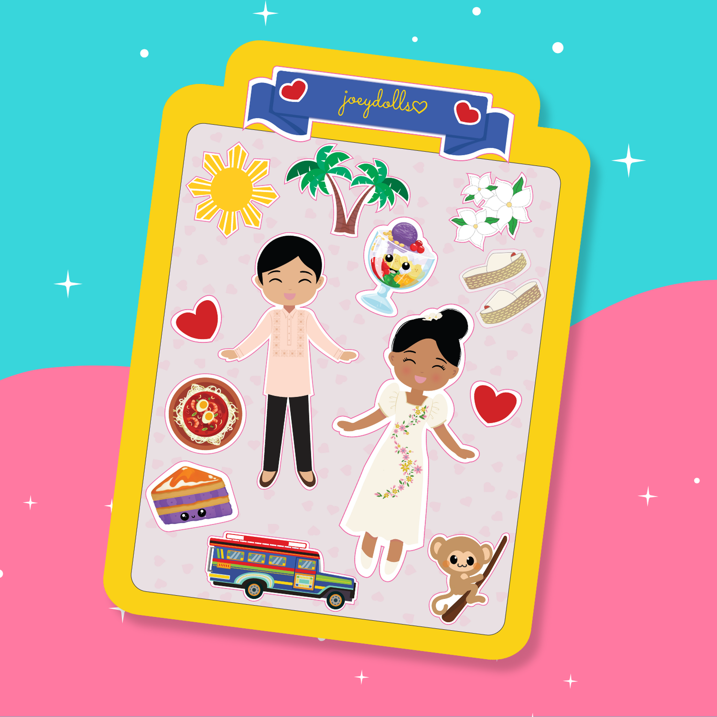 Filipino Cultural Sticker Sheet