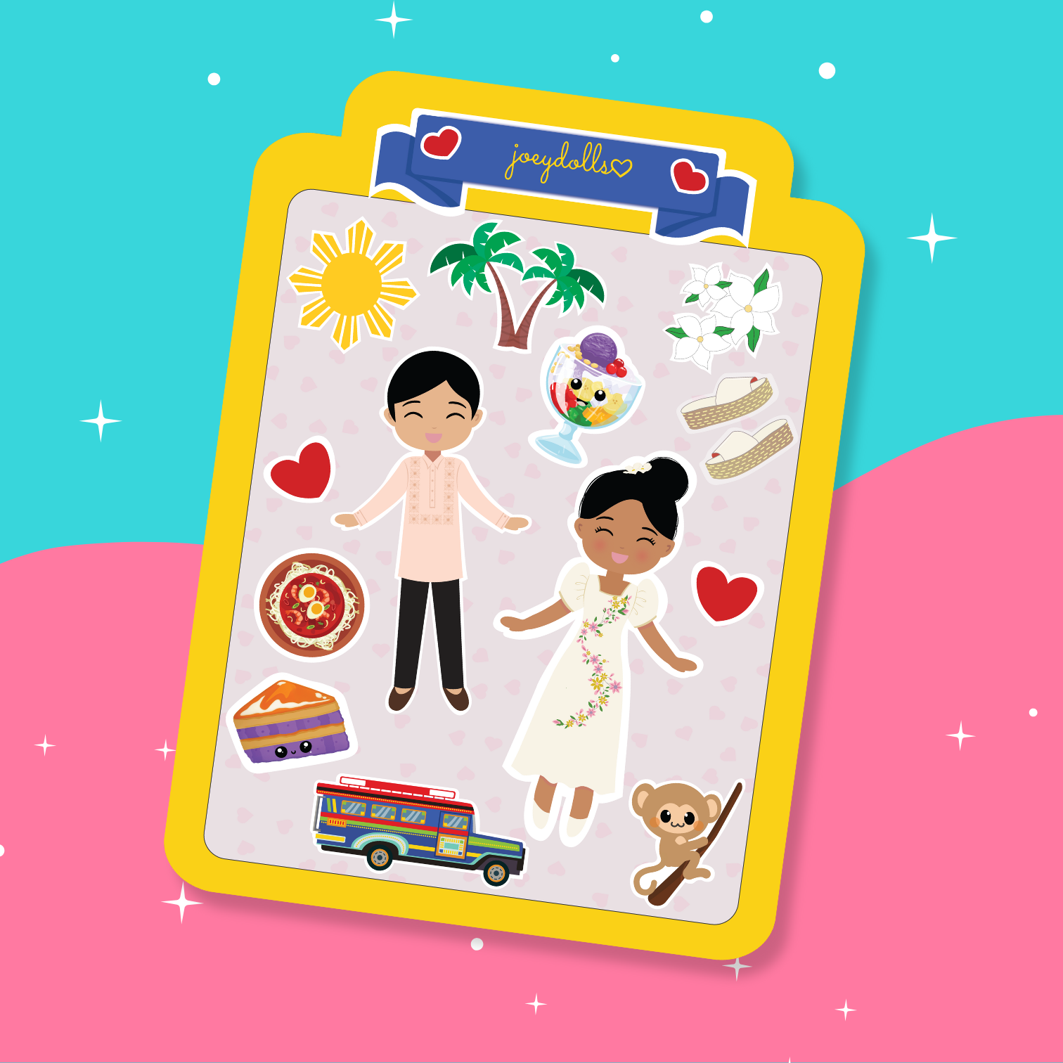 Filipino Notebook Sticker Filipino Culture Sticker Sheet – Fun & Meaningful Gift – Joeydolls