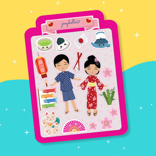 Japanese Cultural Sticker Sheet