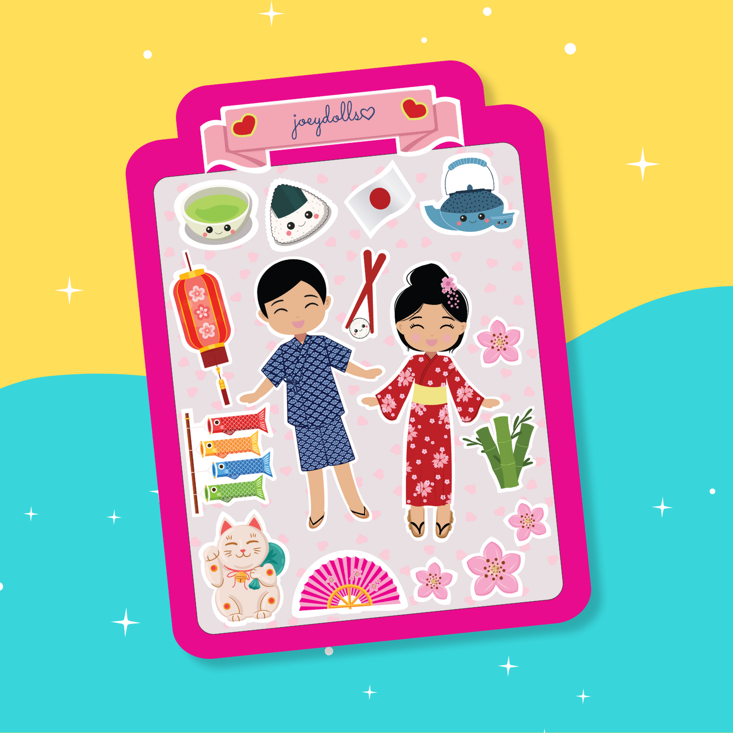 Japanese Cultural Sticker Sheet
