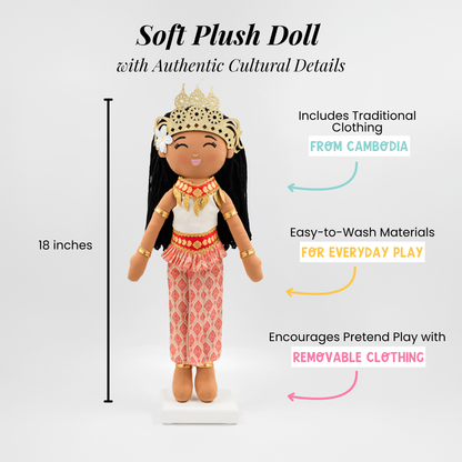 Joeydolls Cambodian 'Soriya' Cultural Doll - Joeydolls