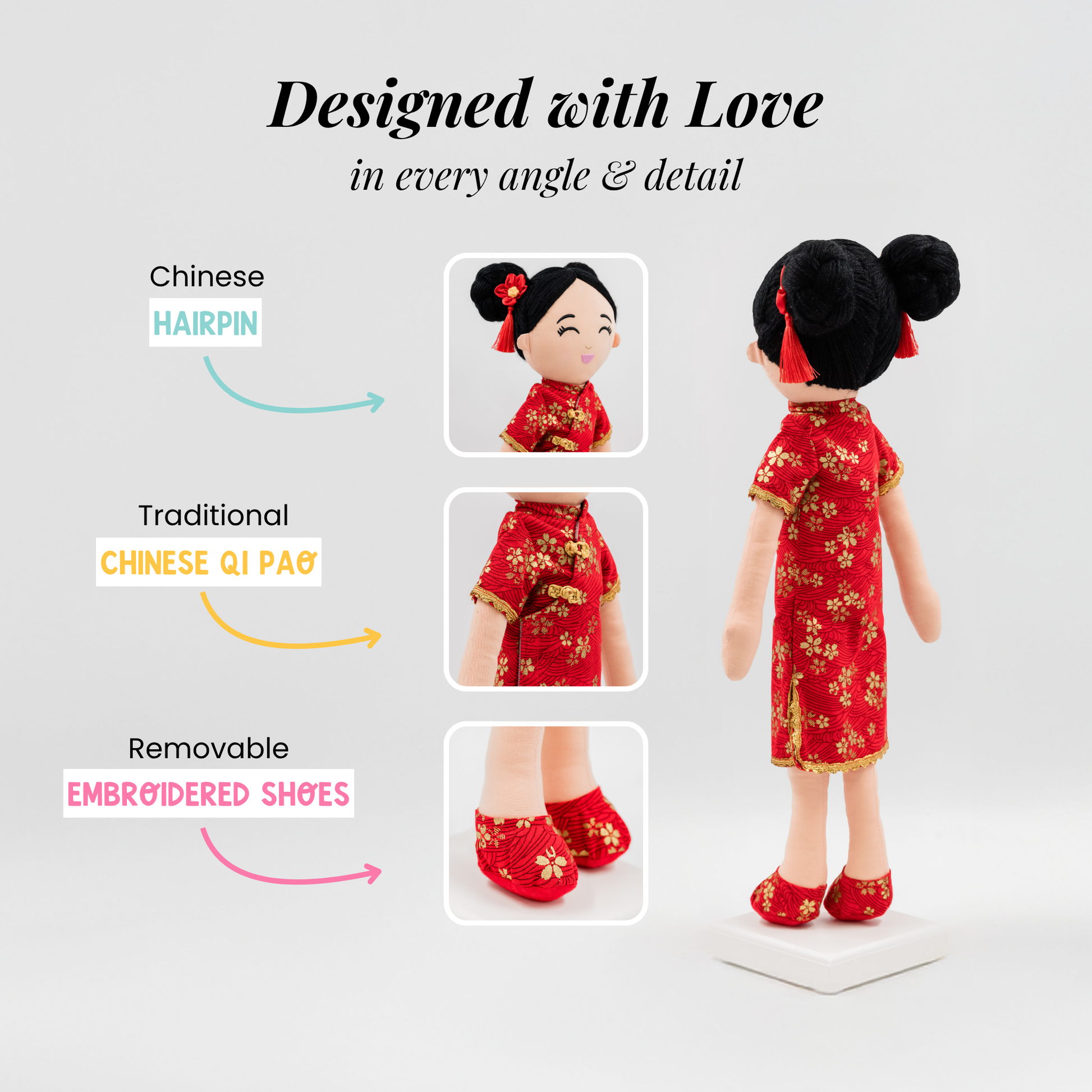 Joeydolls Chinese 'Mei' Cultural Doll - Joeydolls