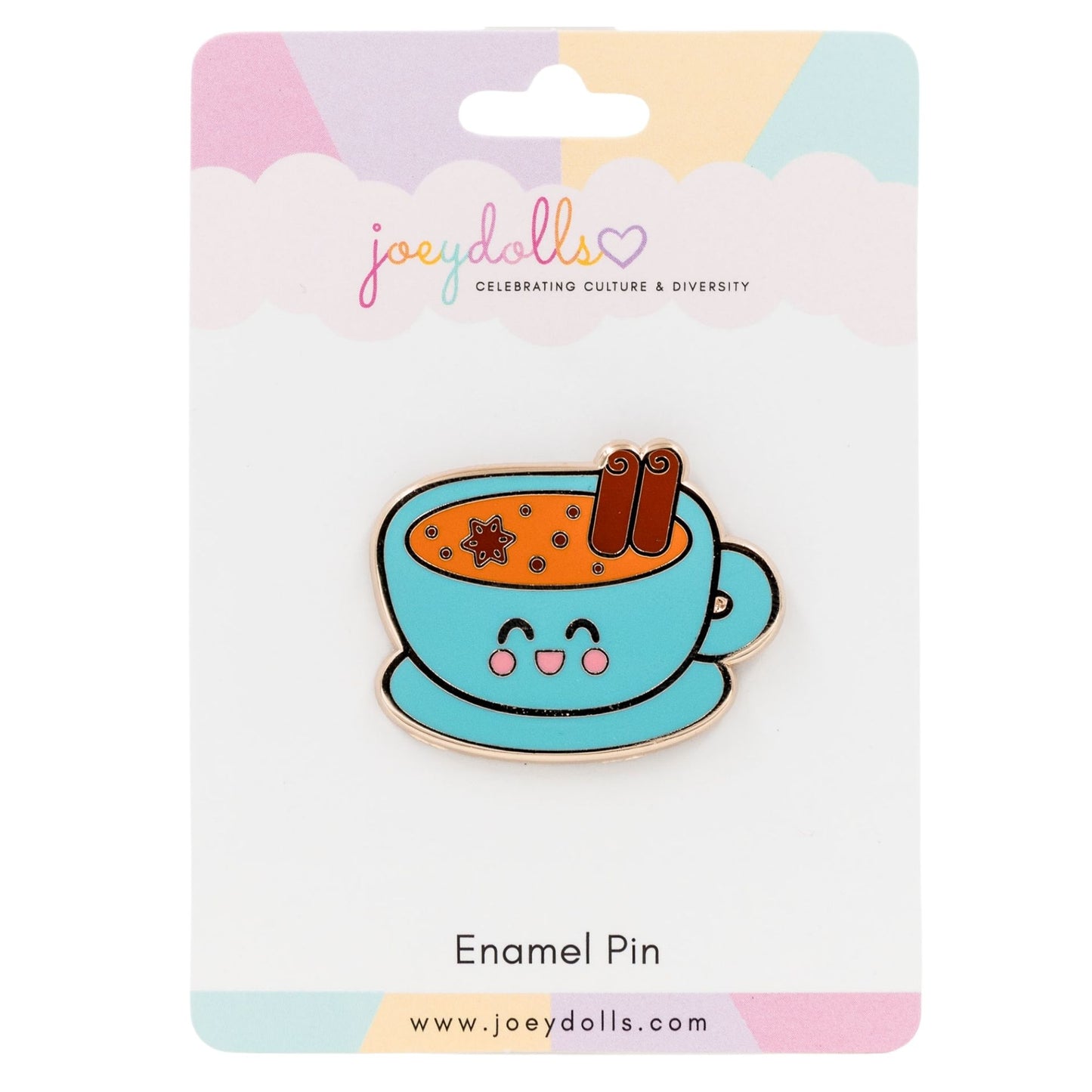 Indian Masala Chai Enamel Pin