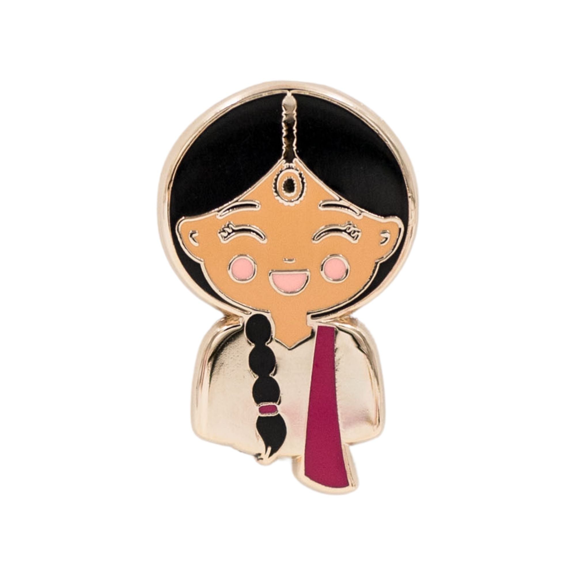 Joeydolls Indian 'Priya' Enamel Pin | Cultural Accessory