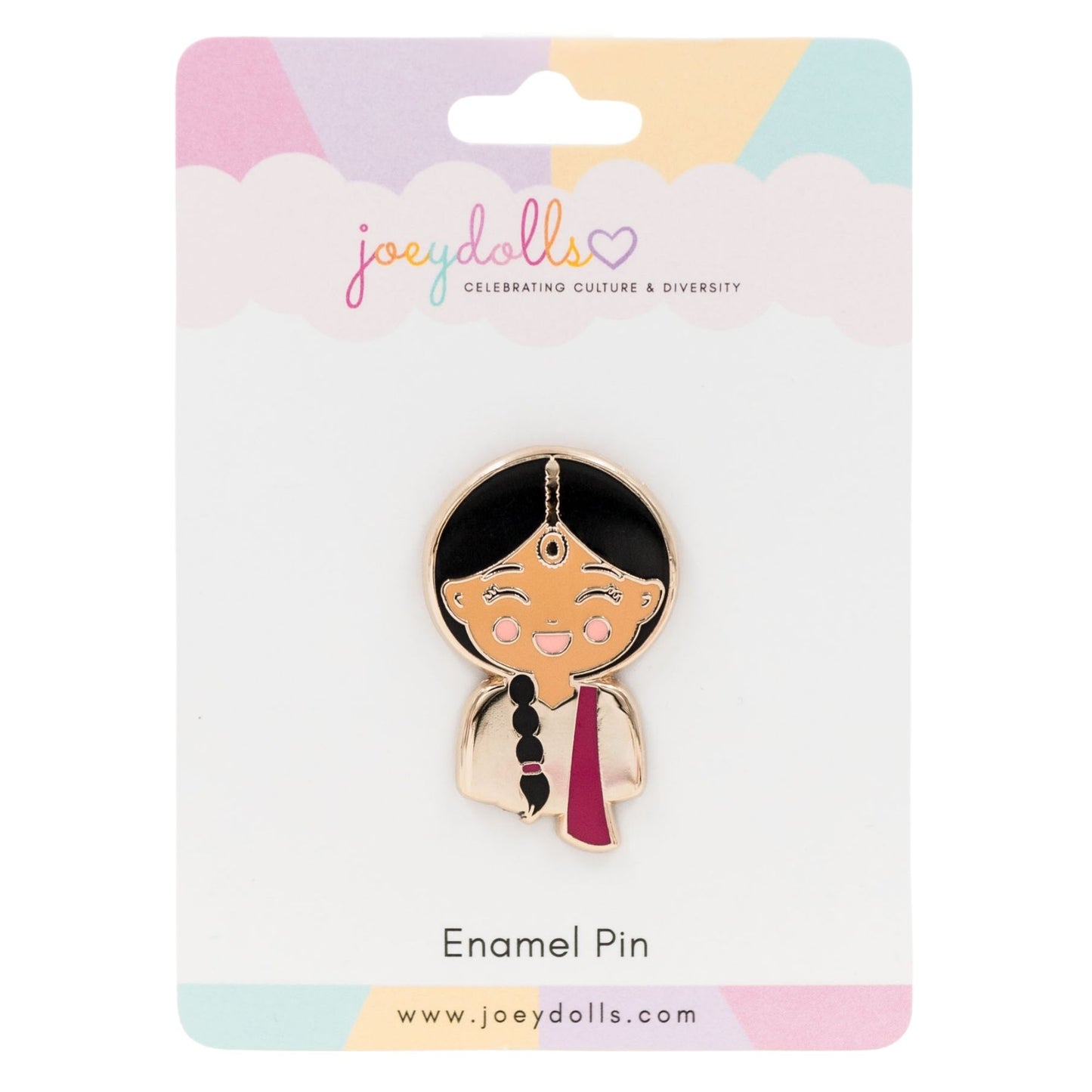 Joeydolls Indian 'Priya' Enamel Pin