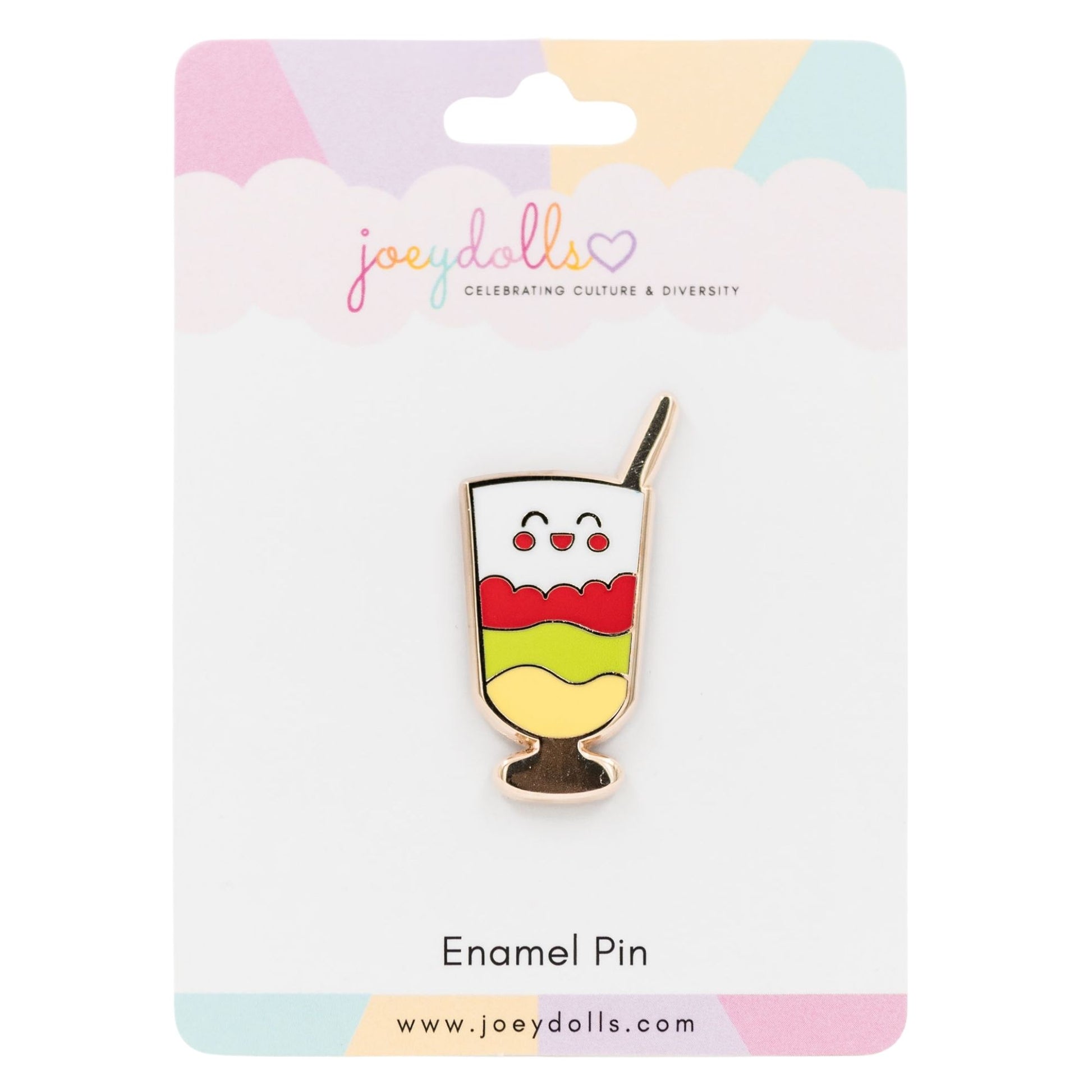 Chè Ba Màu (Vietnamese Three-Color Dessert) Enamel Pin