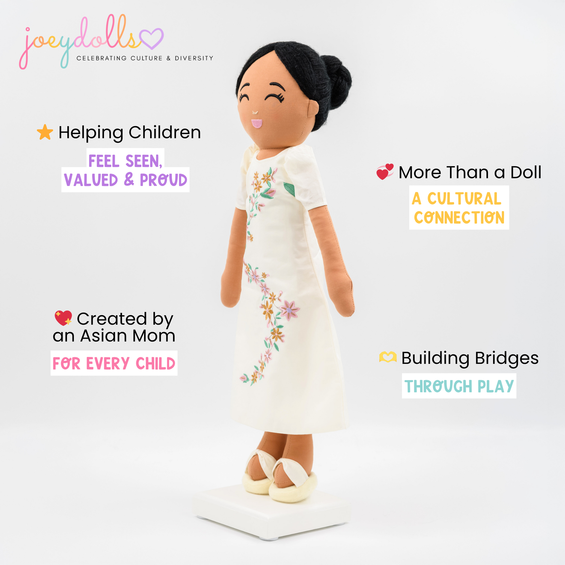 Joeydolls Filipina 'Malaya' Cultural Doll - Joeydolls