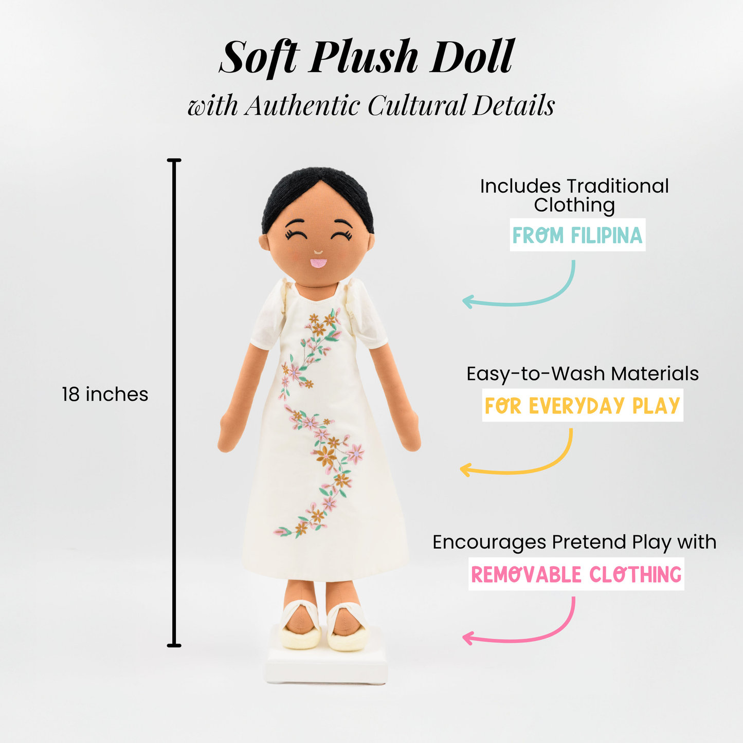 Joeydolls Filipina 'Malaya' Cultural Doll - Joeydolls