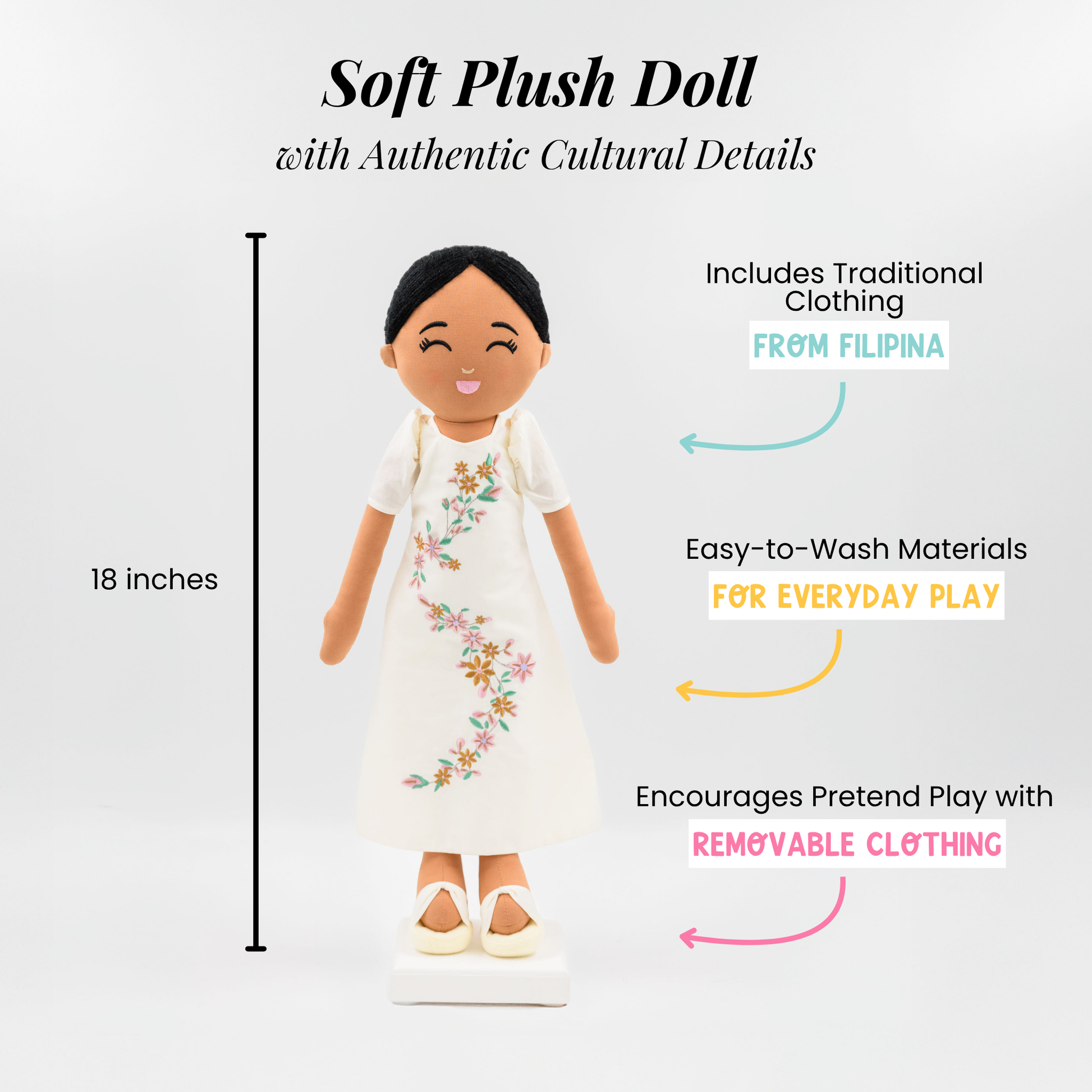 Joeydolls Filipina 'Malaya' Cultural Doll - Joeydolls