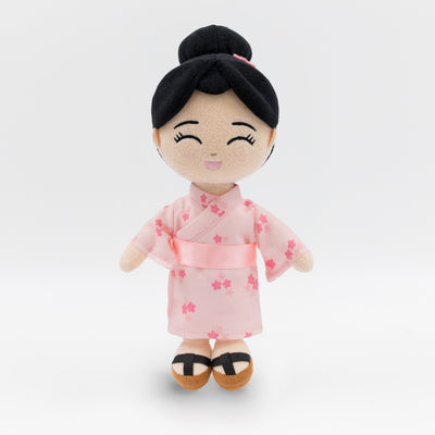 Japanese Doll Aiko - 9" Plush Cultural Toy for Kids