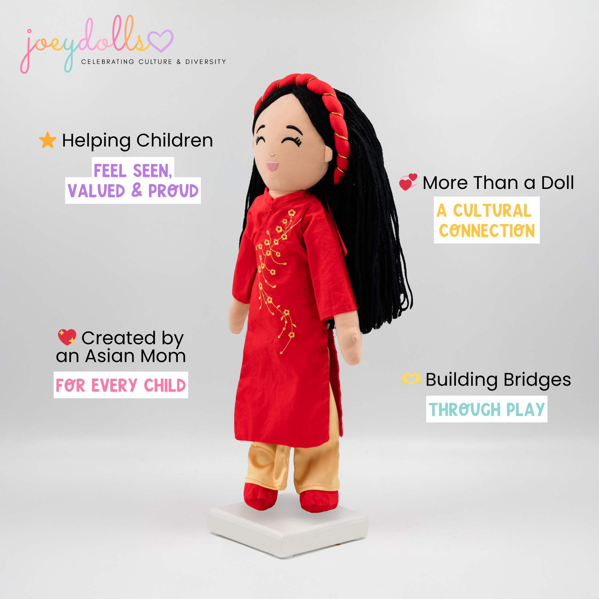 Joeydolls Vietnamese 'Hoa' Cultural Doll - Joeydolls