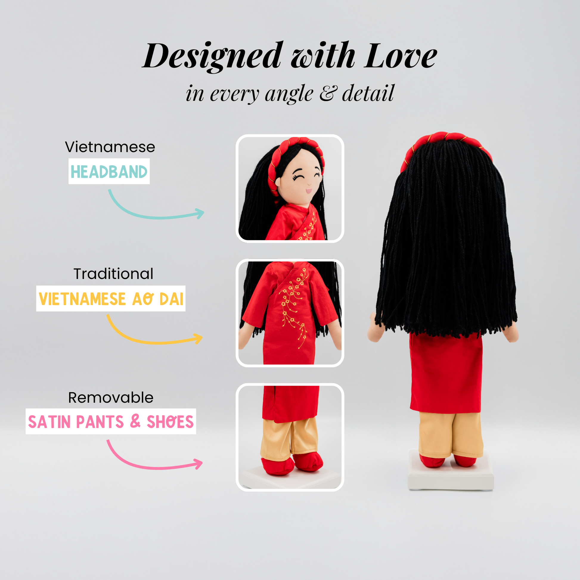 Joeydolls Vietnamese 'Hoa' Cultural Doll - Joeydolls