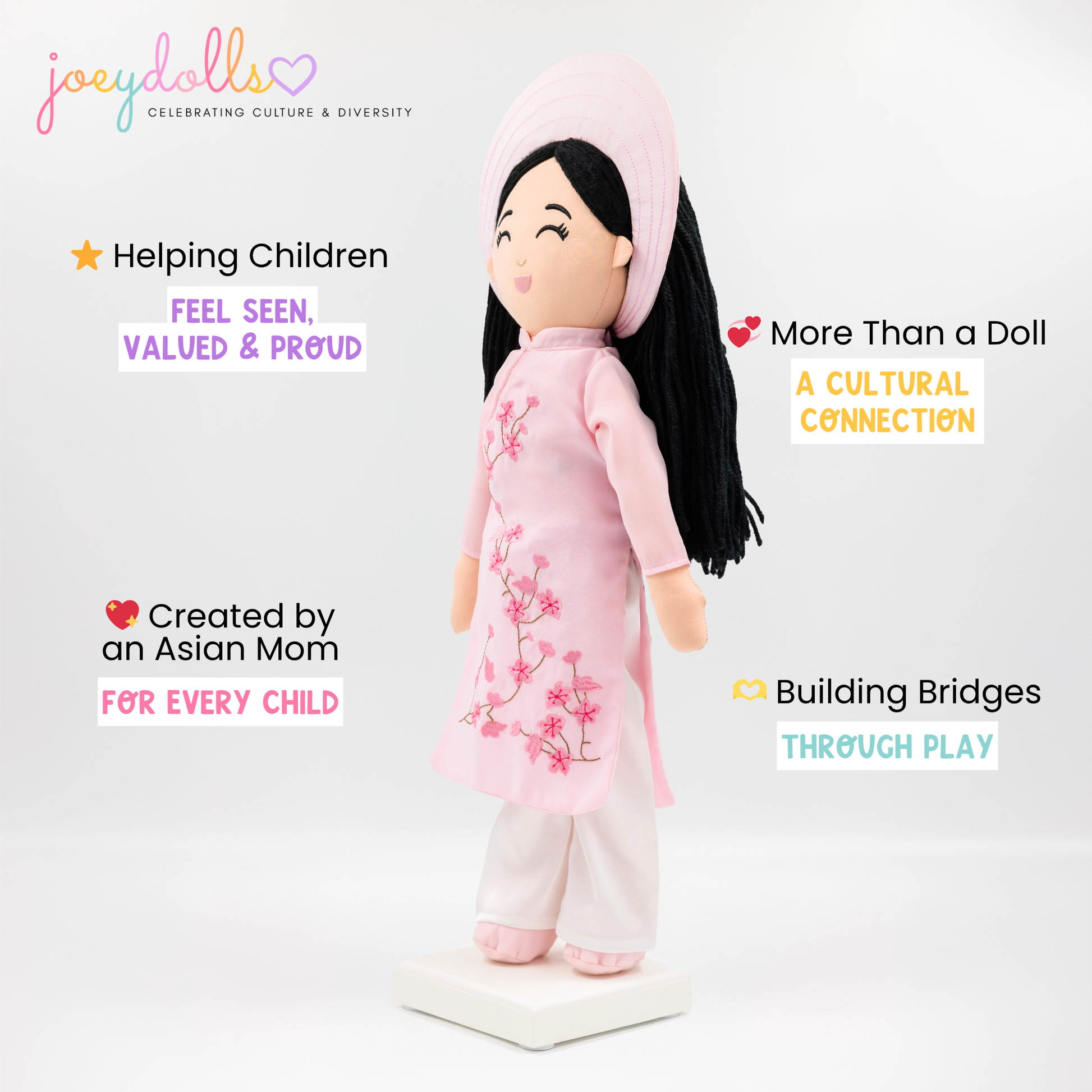 Joeydolls Vietnamese 'Thuong' Cultural Doll - Joeydolls