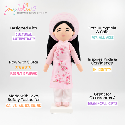 Joeydolls Vietnamese 'Thuong' Cultural Doll - Joeydolls