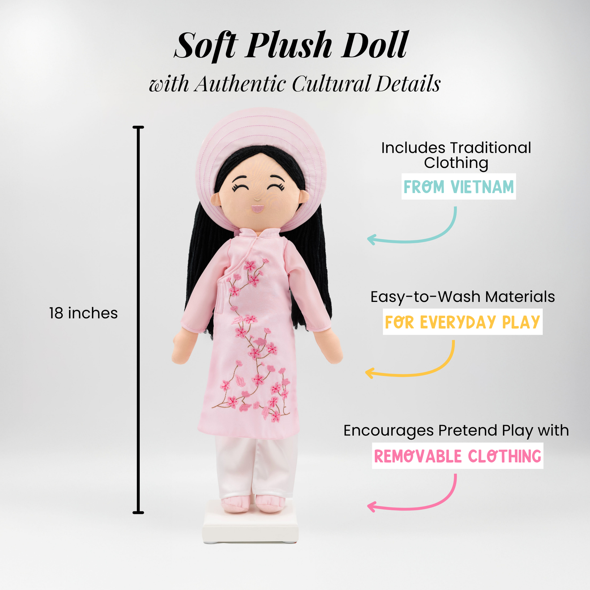 Joeydolls Vietnamese 'Thuong' Cultural Doll - Joeydolls