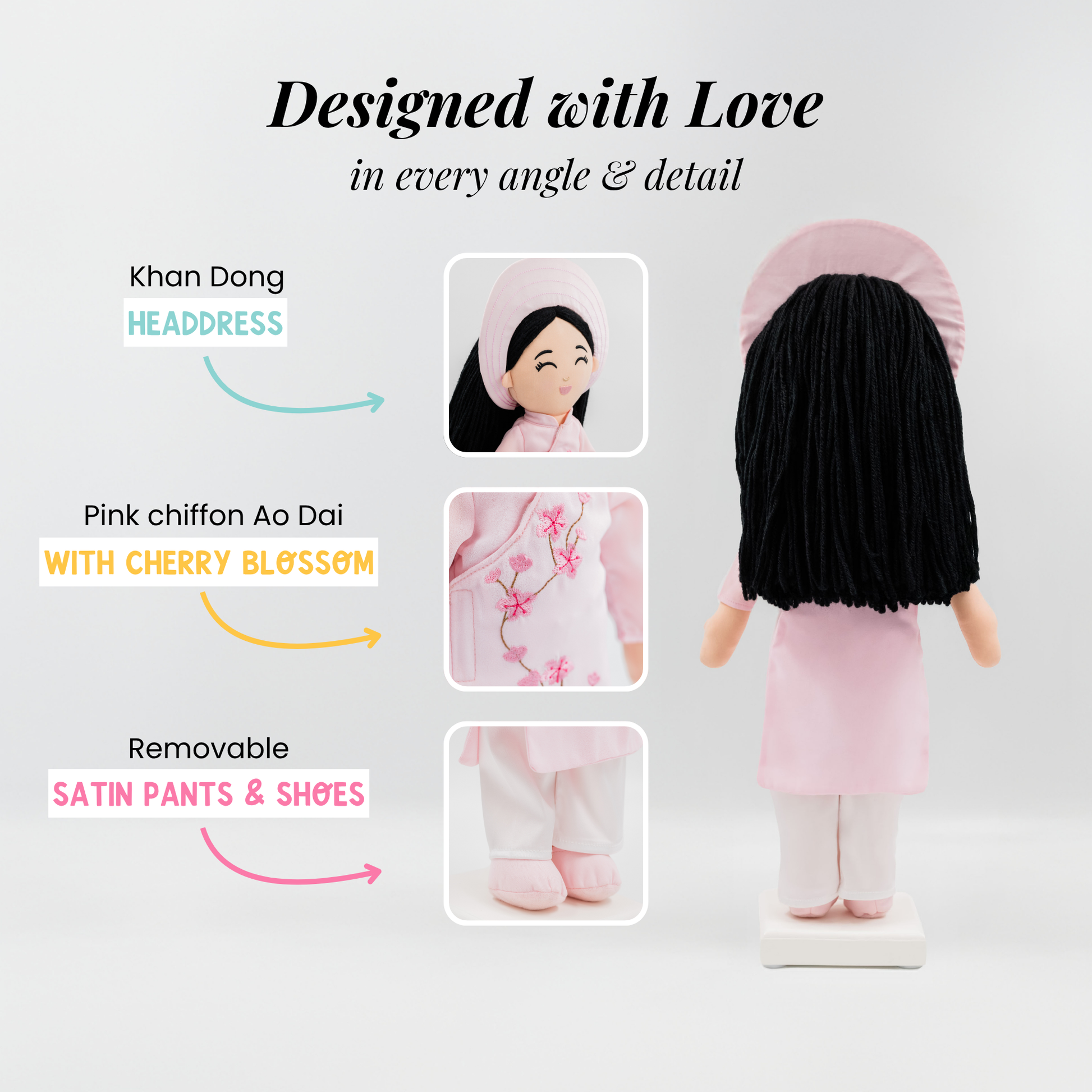 Joeydolls Vietnamese 'Thuong' Cultural Doll - Joeydolls