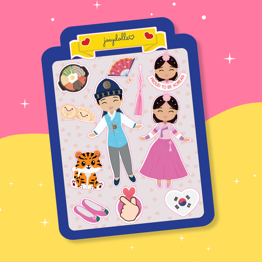 Korean Cultural Sticker Sheet