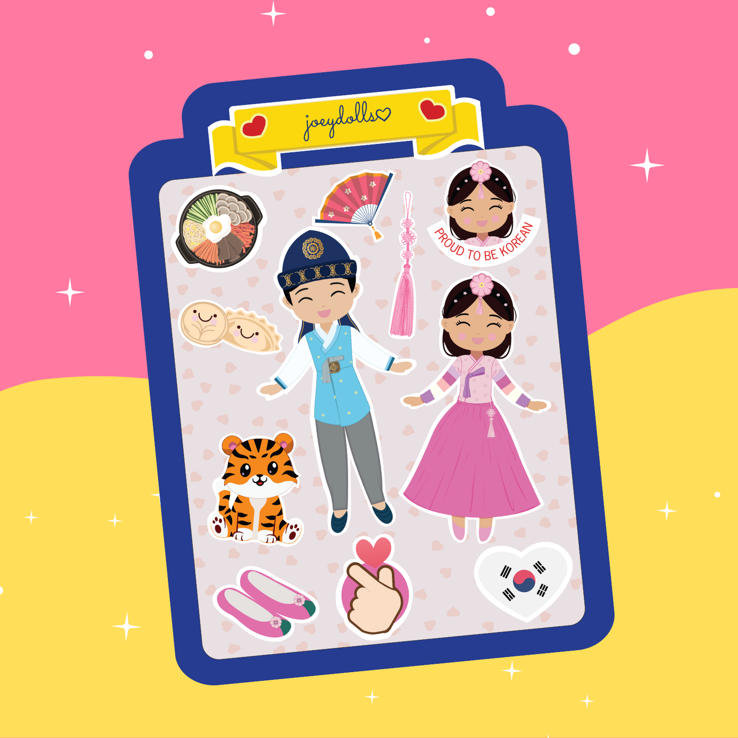 Korean Cultural Sticker Sheet