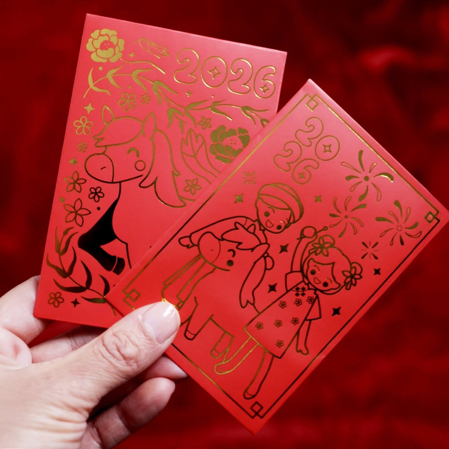 2026 Year of the Horse Red Envelopes (10-Pack)