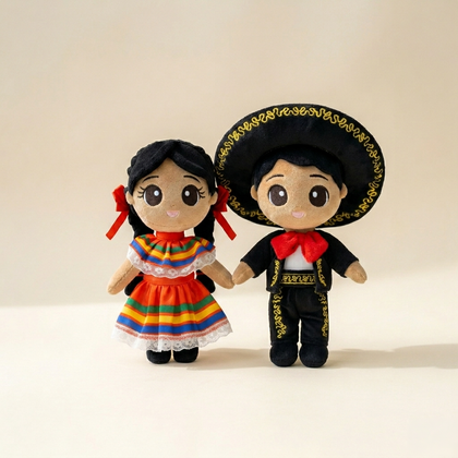 Mexican Cultural Doll Bundle – Mateo & Xochitl