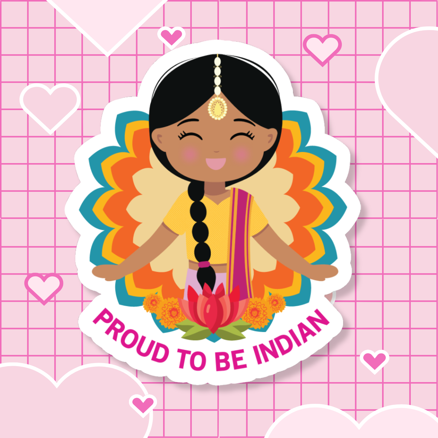 Proud to be Indian Die-Cut Sticker