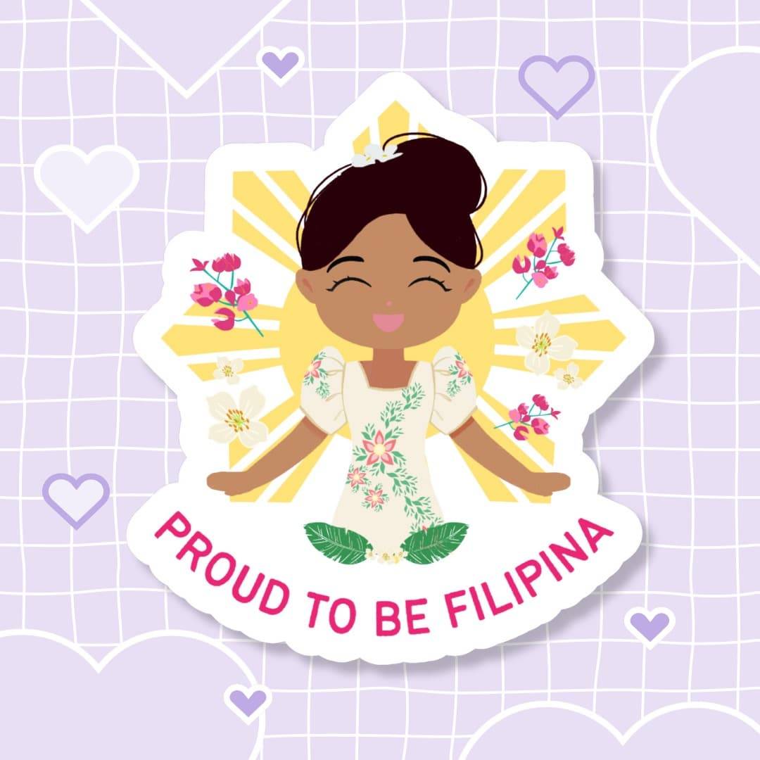 Proud to be Filipina Die-Cut Sticker image 0