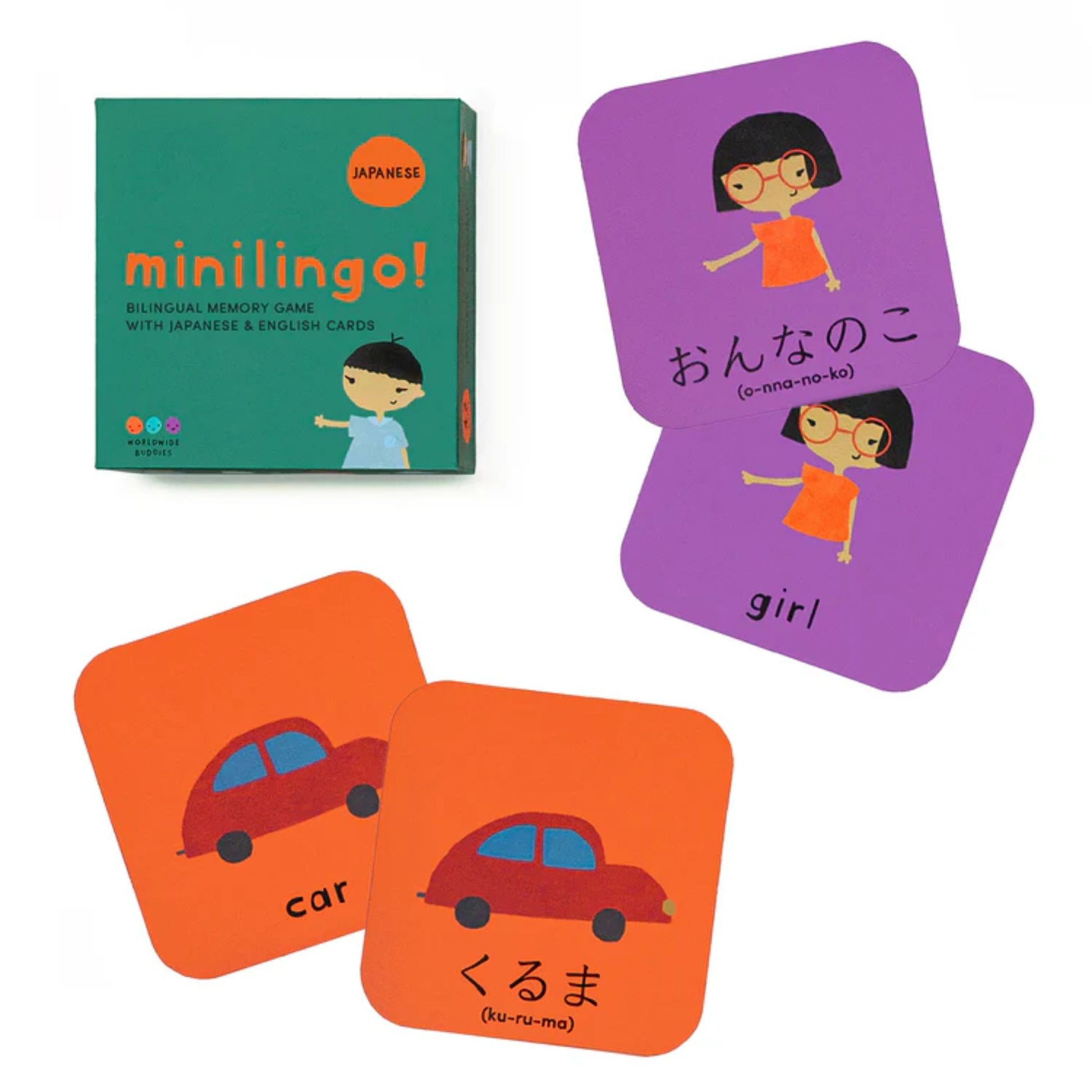 Worldwide Buddies Minilingo, English/Japanese Flashcards image 0