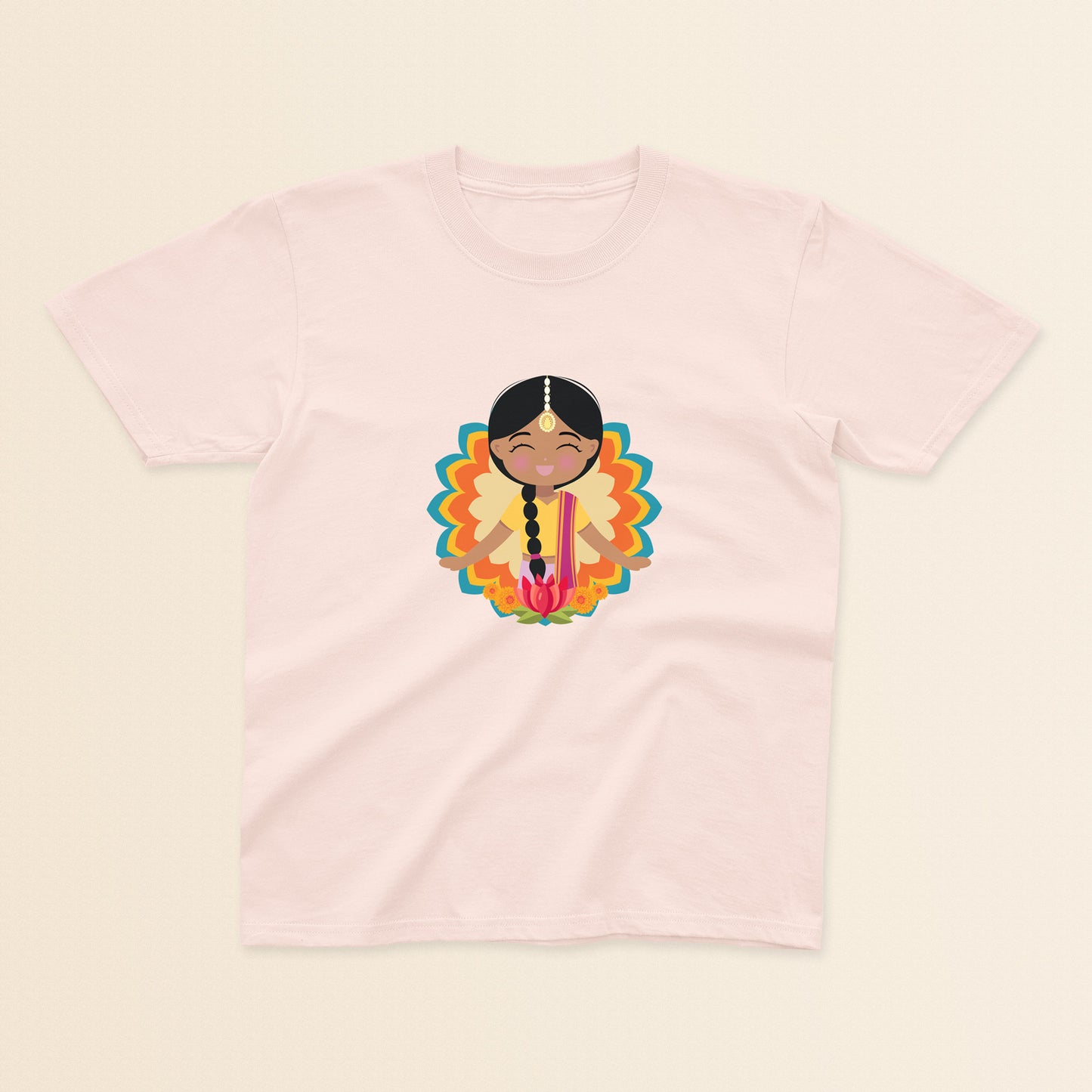 Indian Cultural Celebration Kids Tee image 0